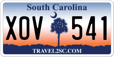 SC license plate XOV541