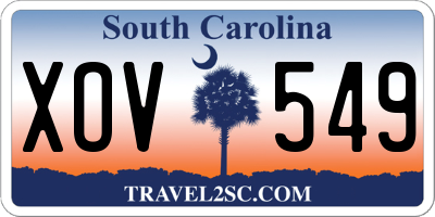 SC license plate XOV549