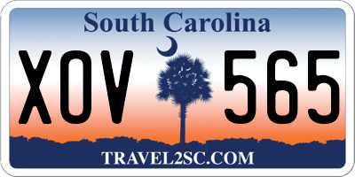 SC license plate XOV565