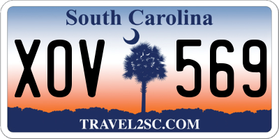 SC license plate XOV569