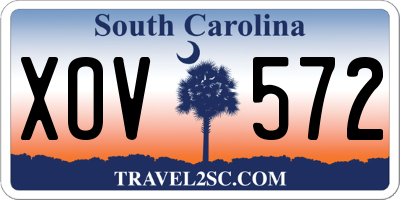SC license plate XOV572
