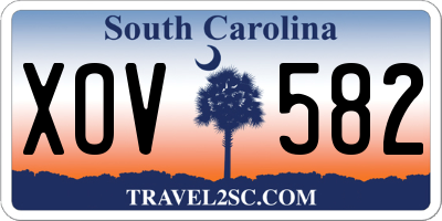 SC license plate XOV582