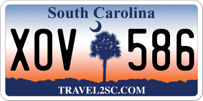 SC license plate XOV586