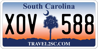 SC license plate XOV588