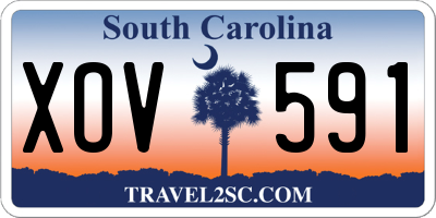 SC license plate XOV591