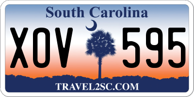 SC license plate XOV595