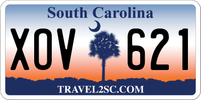 SC license plate XOV621