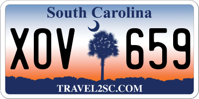 SC license plate XOV659