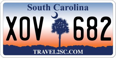 SC license plate XOV682