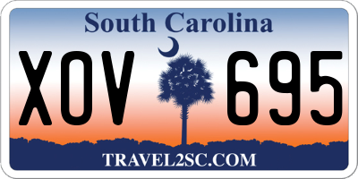 SC license plate XOV695