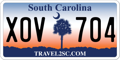 SC license plate XOV704