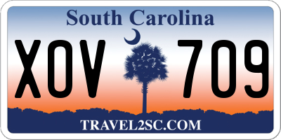 SC license plate XOV709
