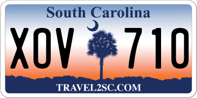 SC license plate XOV710