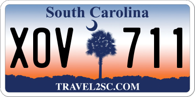 SC license plate XOV711