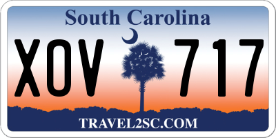 SC license plate XOV717