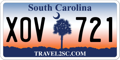 SC license plate XOV721