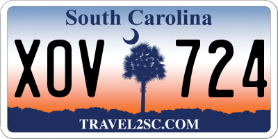 SC license plate XOV724