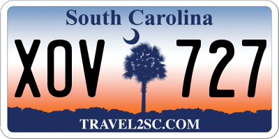 SC license plate XOV727