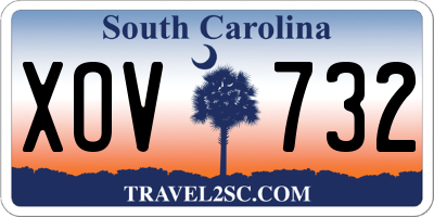 SC license plate XOV732