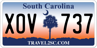 SC license plate XOV737