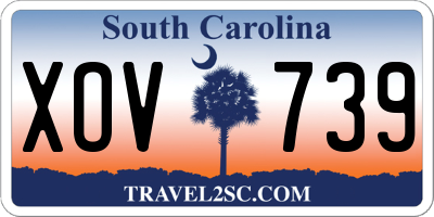 SC license plate XOV739