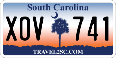 SC license plate XOV741