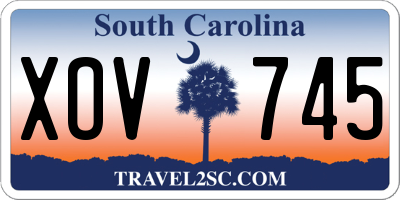 SC license plate XOV745