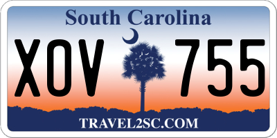 SC license plate XOV755