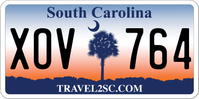 SC license plate XOV764