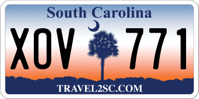 SC license plate XOV771