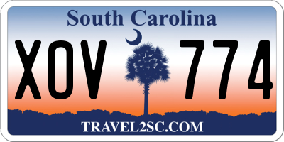 SC license plate XOV774