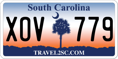 SC license plate XOV779