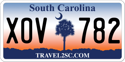 SC license plate XOV782