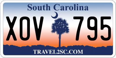 SC license plate XOV795