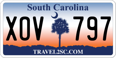 SC license plate XOV797