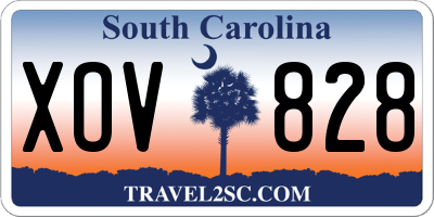 SC license plate XOV828