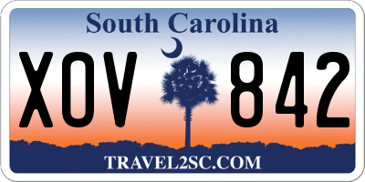 SC license plate XOV842