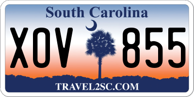 SC license plate XOV855