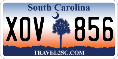 SC license plate XOV856