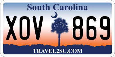 SC license plate XOV869