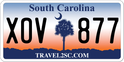 SC license plate XOV877