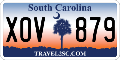 SC license plate XOV879
