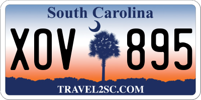 SC license plate XOV895