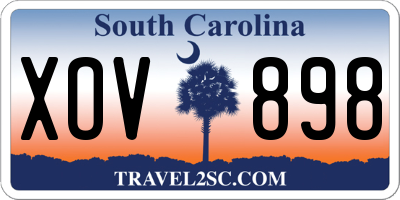 SC license plate XOV898