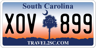 SC license plate XOV899
