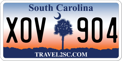 SC license plate XOV904