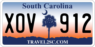 SC license plate XOV912