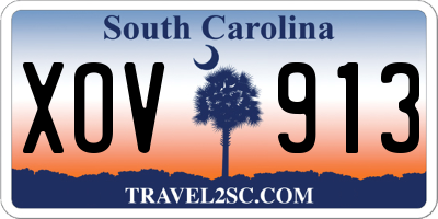 SC license plate XOV913