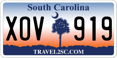 SC license plate XOV919