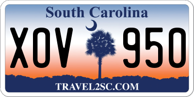 SC license plate XOV950